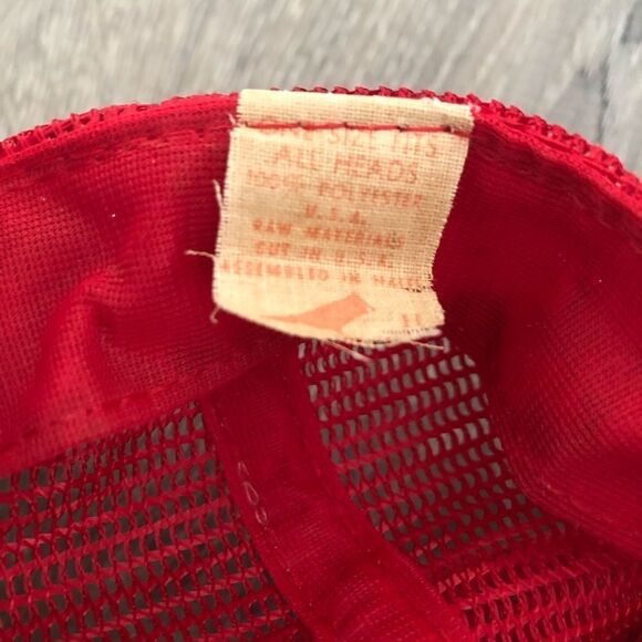 Vintage Kansas City Chiefs Patch NFL Mesh Trucker Baseball Snapback Hat Cap Read - Picture 9 of 9